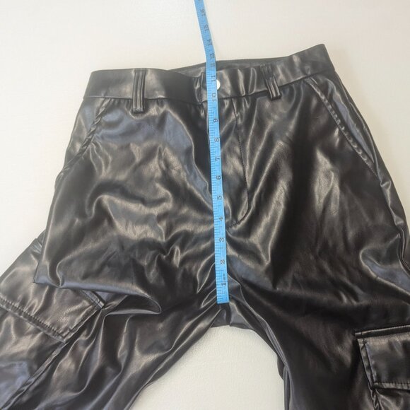 NWT Windsor Size XS Black Pleather Cargo Pants - Picture 11 of 12